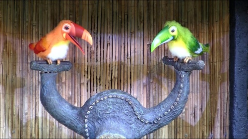  tiki room, preshow, Claude, Clyde, Disney World